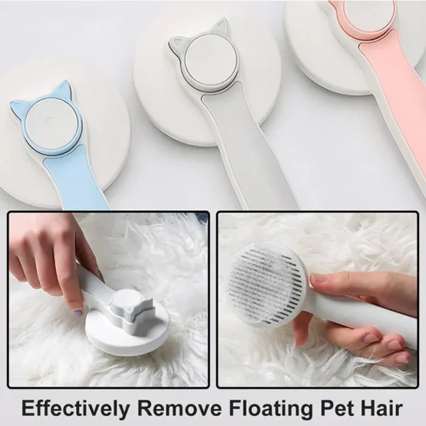 FurBusterX-10: Cat Grooming Brush + Self Cleaning Slicker Brush for Dogs - Image 3
