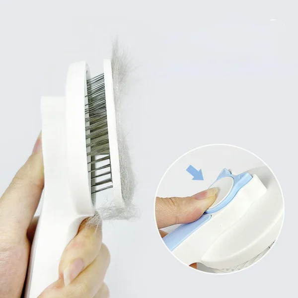 FurBusterX-10: Cat Grooming Brush + Self Cleaning Slicker Brush for Dogs - Image 2