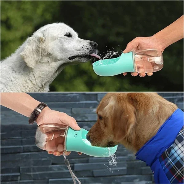 PawsHydrate-10: 350-550ML Portable Pet Water Bottle + Dog Cat Drinking Bowl - Image 4