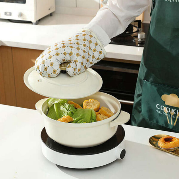 BakeMate-8: Kitchen Heat Insulation Gloves + Anti-Scalding Oven Mitts - Image 10