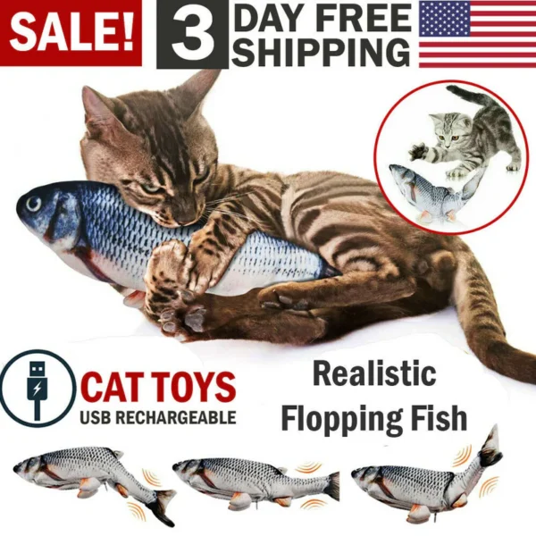 Electric Fish Cat Toy - Image 2