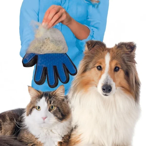 FurCareX-10: Cat Grooming Glove + Pet Hair Deshedding Brush Comb Glove - Image 7