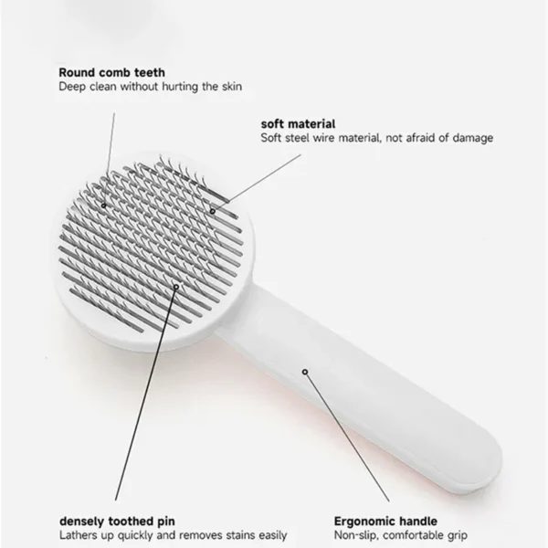 FurBusterX-10: Cat Grooming Brush + Self Cleaning Slicker Brush for Dogs - Image 9