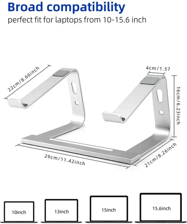 Laptop Stand | Aluminium Laptop Riser - Image 8